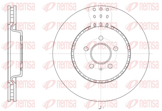Тормозной диск   61493.10   REMSA