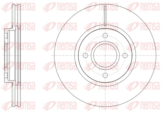Тормозной диск   61502.10   REMSA