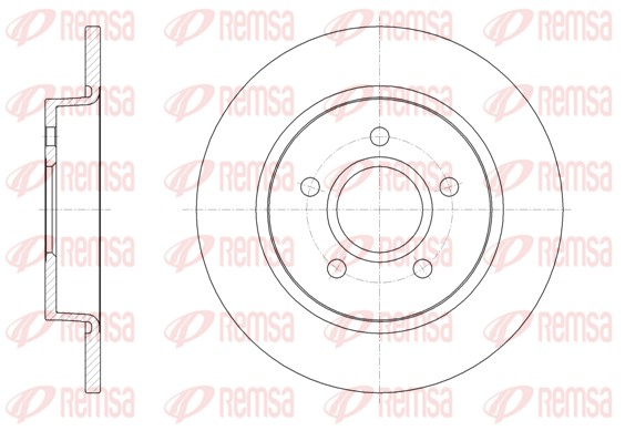 Тормозной диск   61503.00   REMSA