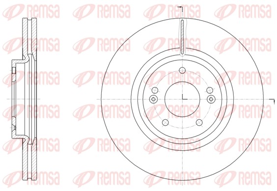 Тормозной диск   61514.10   REMSA