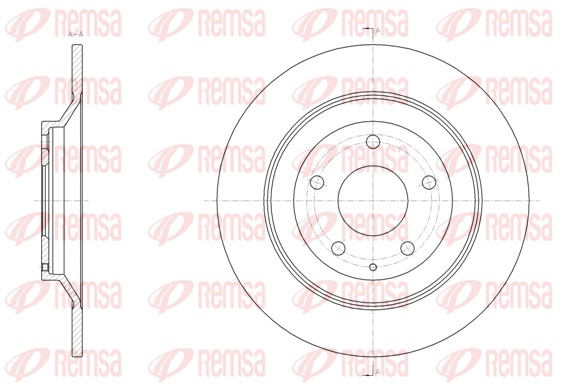 Гальмівний диск   61518.00   REMSA
