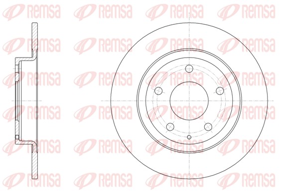 Гальмівний диск   61519.00   REMSA