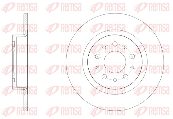 Тормозной диск   61558.00   REMSA