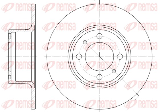 Тормозной диск   6156.00   REMSA