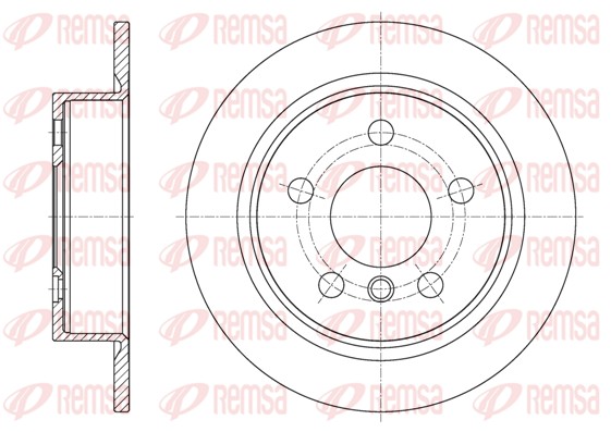 Тормозной диск   61618.00   REMSA