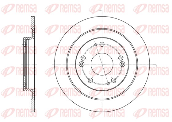 Тормозной диск   61654.00   REMSA
