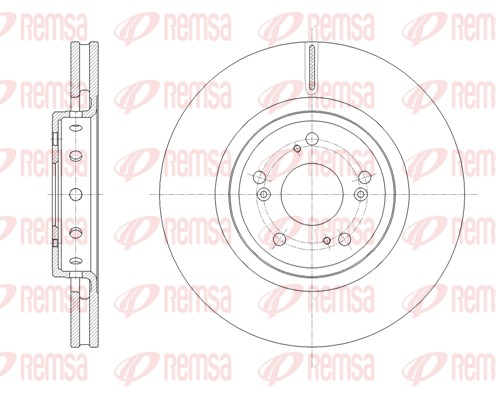 Тормозной диск   61658.10   REMSA