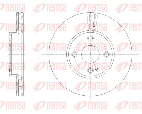 Тормозной диск   61659.10   REMSA