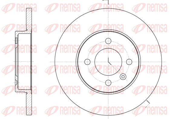 Гальмівний диск   6172.00   REMSA