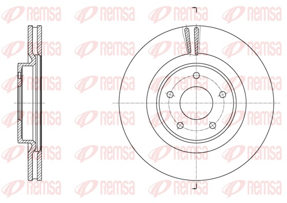Тормозной диск   61790.10   REMSA