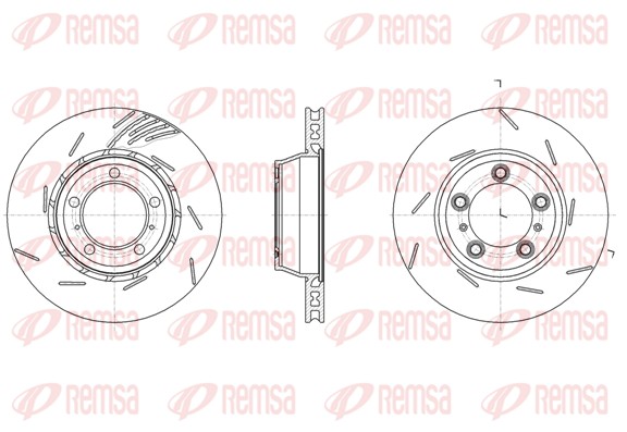 Гальмівний диск   61861.10   REMSA