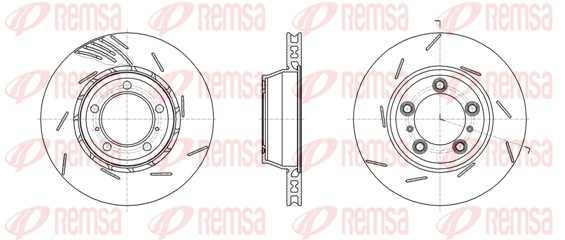 Гальмівний диск   61861.11   REMSA