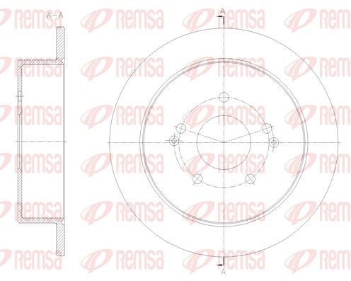 Гальмівний диск   62096.00   REMSA