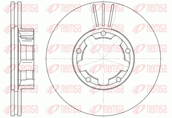 Тормозной диск   6234.11   REMSA
