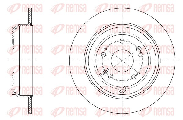 Тормозной диск   62515.00   REMSA
