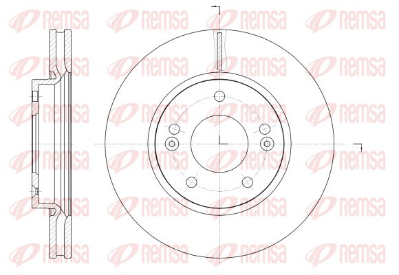 Гальмівний диск   62523.10   REMSA
