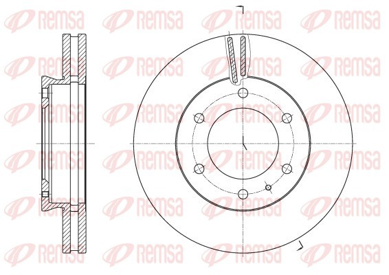 Гальмівний диск   62526.10   REMSA