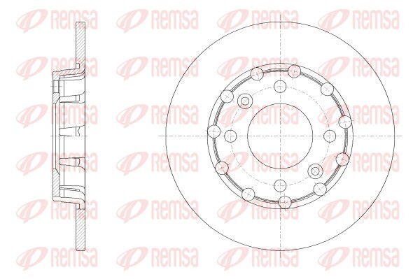 Тормозной диск   62539.00   REMSA