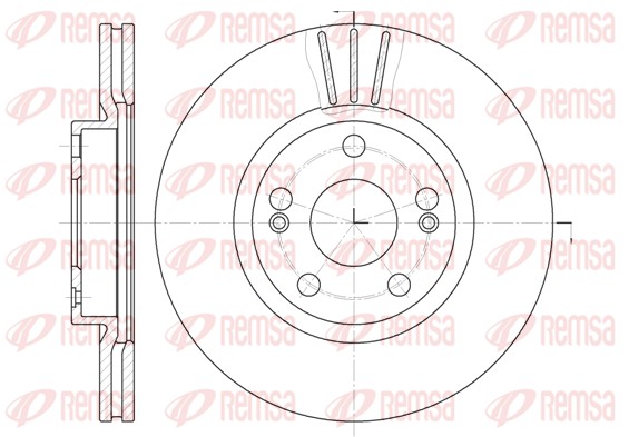 Тормозной диск   6301.10   REMSA