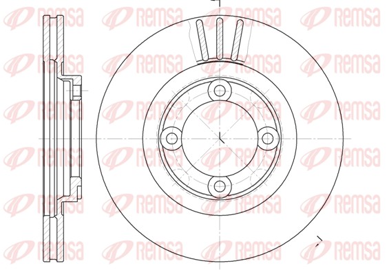 Тормозной диск   6385.10   REMSA