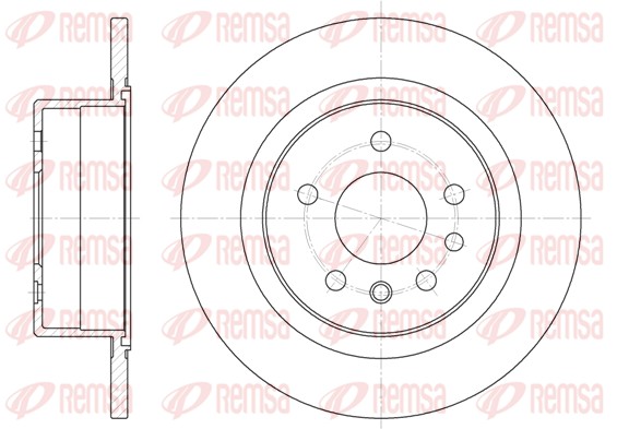 Тормозной диск   6488.00   REMSA