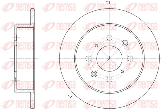 Тормозной диск   6521.00   REMSA