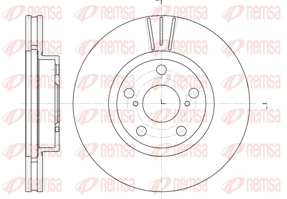 Гальмівний диск   6577.10   REMSA