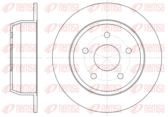 Тормозной диск   6628.00   REMSA
