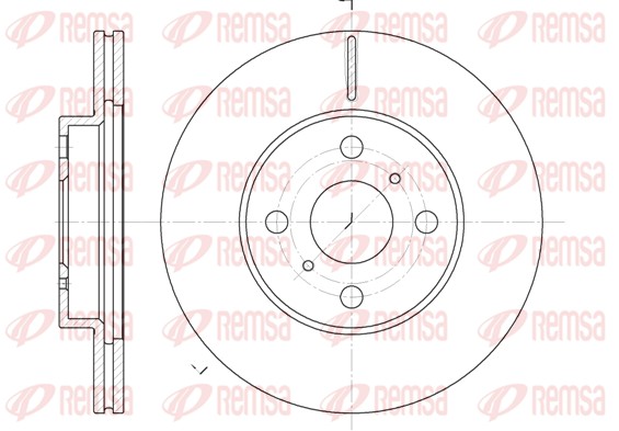 Тормозной диск   6635.10   REMSA