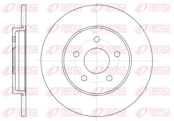 Гальмівний диск   6661.00   REMSA