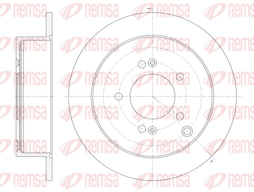Тормозной диск   6756.00   REMSA