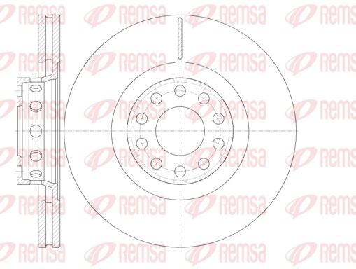 Гальмівний диск   6781.10   REMSA