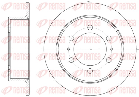 Тормозной диск   6784.00   REMSA