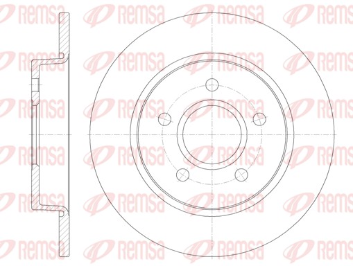 Гальмівний диск   6846.00   REMSA