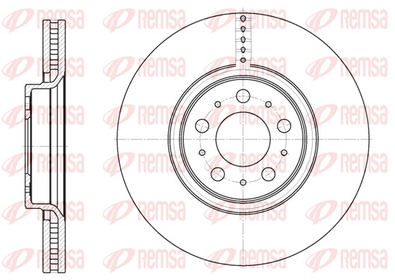 Тормозной диск, REMSA 6866.10 Тормозной диск, REMSA 6866.10