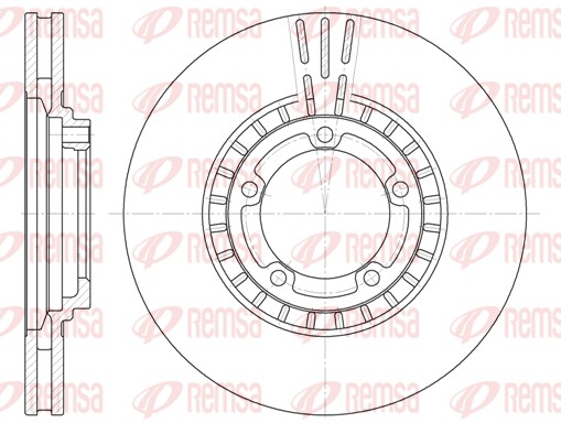 Тормозной диск   6884.10   REMSA