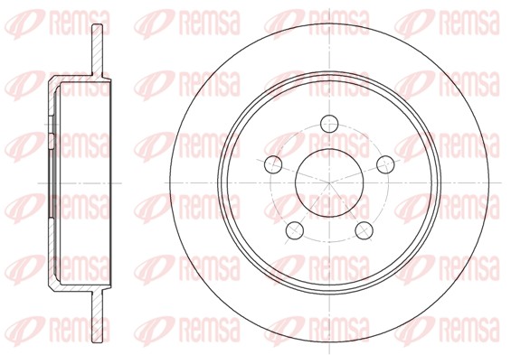 Гальмівний диск   6901.00   REMSA