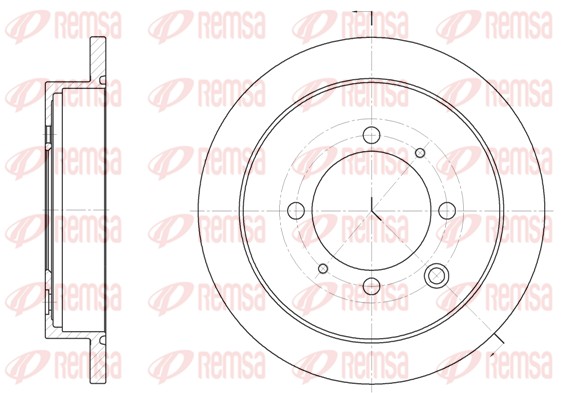 Гальмівний диск   6907.00   REMSA