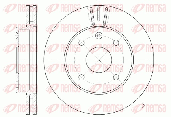 Гальмівний диск   6959.10   REMSA