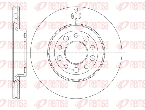 Гальмівний диск   6966.10   REMSA