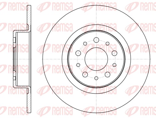 Тормозной диск   6968.00   REMSA