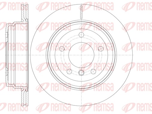 Гальмівний диск, REMSA 6977.10 Гальмівний диск, REMSA 6977.10