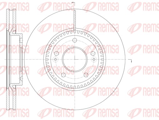Гальмівний диск   6988.10   REMSA