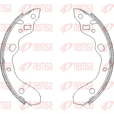 Тормозные колодки, REMSA 4128.00 Тормозные колодки, REMSA 4128.00