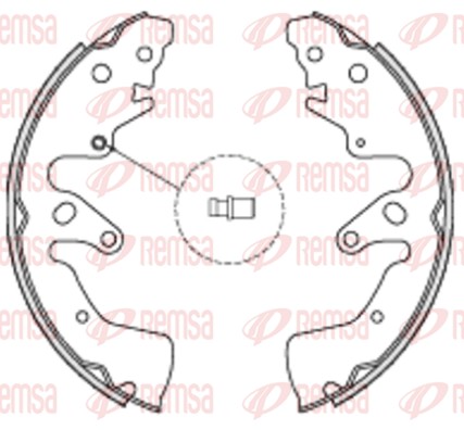 Гальмівна колодка, REMSA 4228.00 Гальмівна колодка, REMSA 4228.00