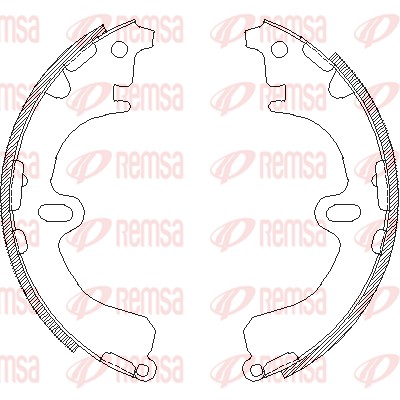 Гальмівна колодка, REMSA 4380.00 Гальмівна колодка, REMSA 4380.00