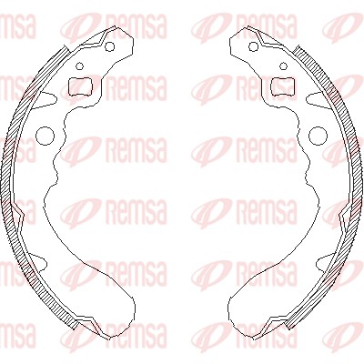 Тормозные колодки, REMSA 4390.00 Тормозные колодки, REMSA 4390.00