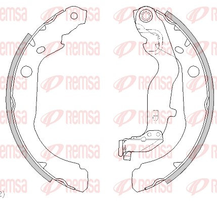 Тормозные колодки, REMSA 4444.00 Тормозные колодки, REMSA 4444.00