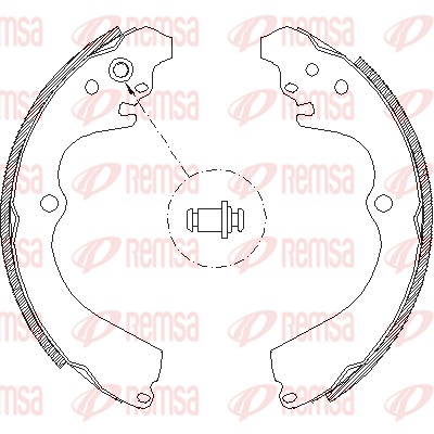 Тормозные колодки, REMSA 4663.00 Тормозные колодки, REMSA 4663.00
