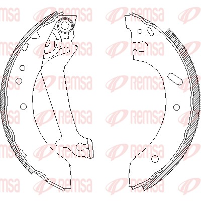 Тормозные колодки, REMSA 4670.01 Тормозные колодки, REMSA 4670.01